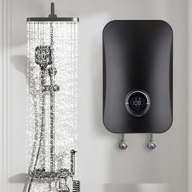 220V 4.5KW Adjustable Temperature Instant Hot Water Heater Tankless Shower Household Hotel Hot Water Geyser Home Hotel Showers