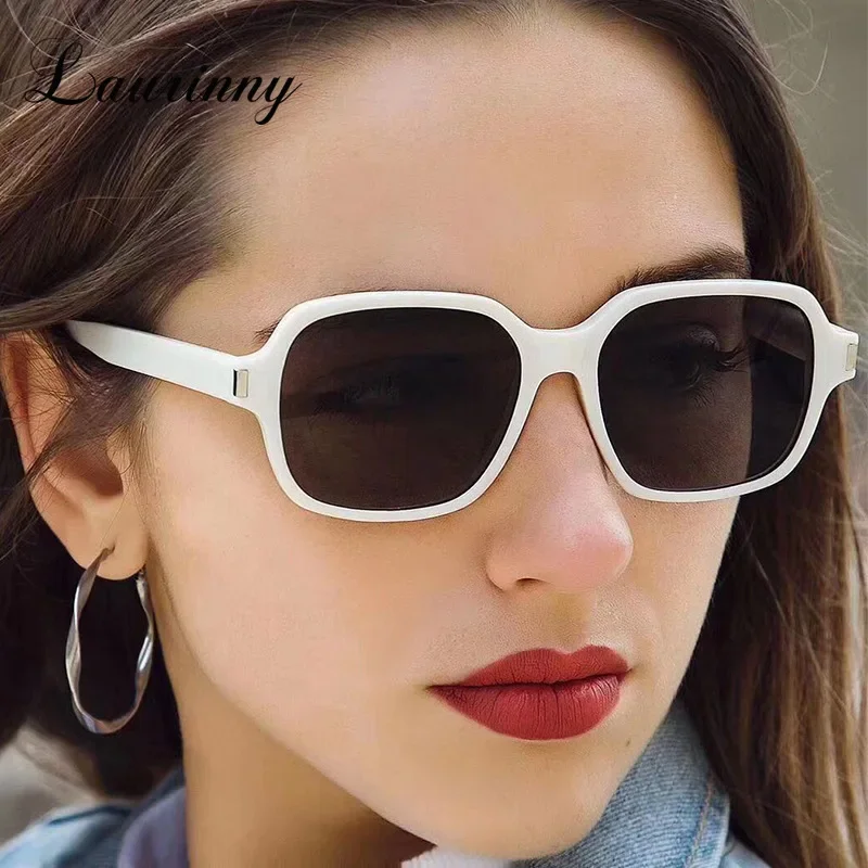 New Fashion Black Sunglasses Women 2025 Brand Design Square Frame Shades Eyeglasses Vintage Men Sun Glasses Trendy Female UV400