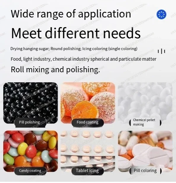 Commercial icing machine, chocolate coating machine, candy coating machine