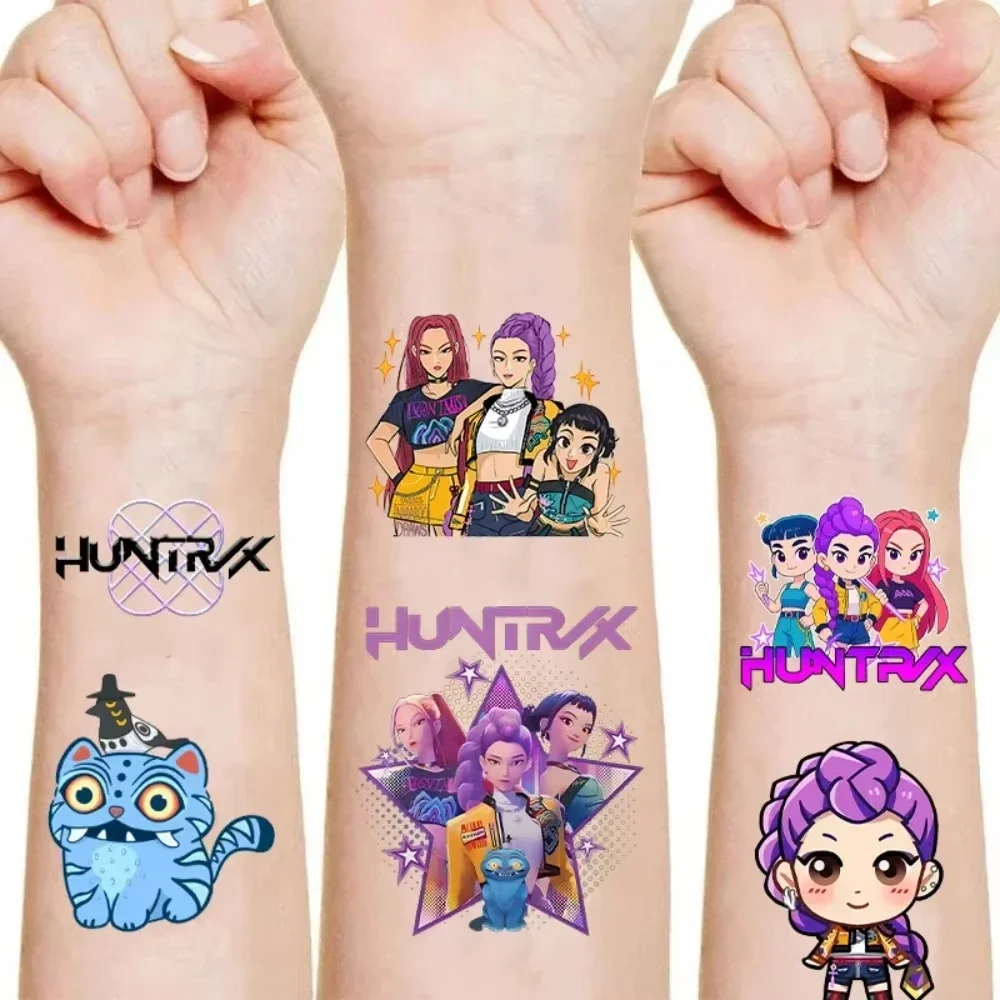 20/25/40 Stück/Set Cartoon Kpop Damon Hunters Rumi Kang Temporäre Tattoo-Aufkleber Rumi Tattoo-Aufkleber Demonisierend für Partygeschenke – Detail 11