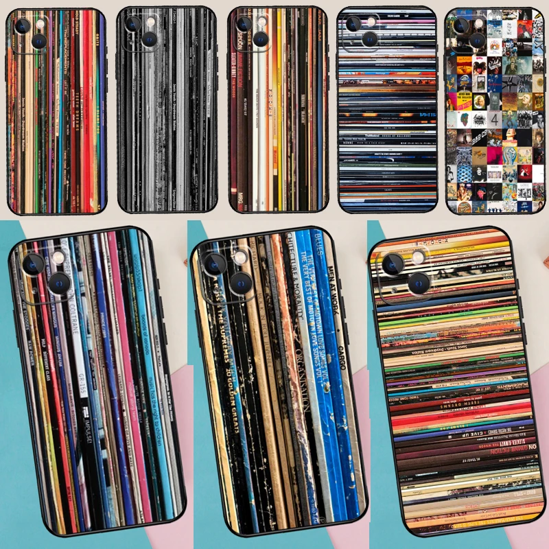 Classic Rock Vinyl Records Phone Case For iPhone 14 13 12 Mini 11 Pro Max SE 2020 6 7 8 Plus X XS Max XR Cover Shell