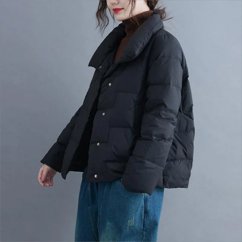 2024 New Winter Down cotton Coat donna Short Stand collar giacche Slim autunno giacca trapuntata parka