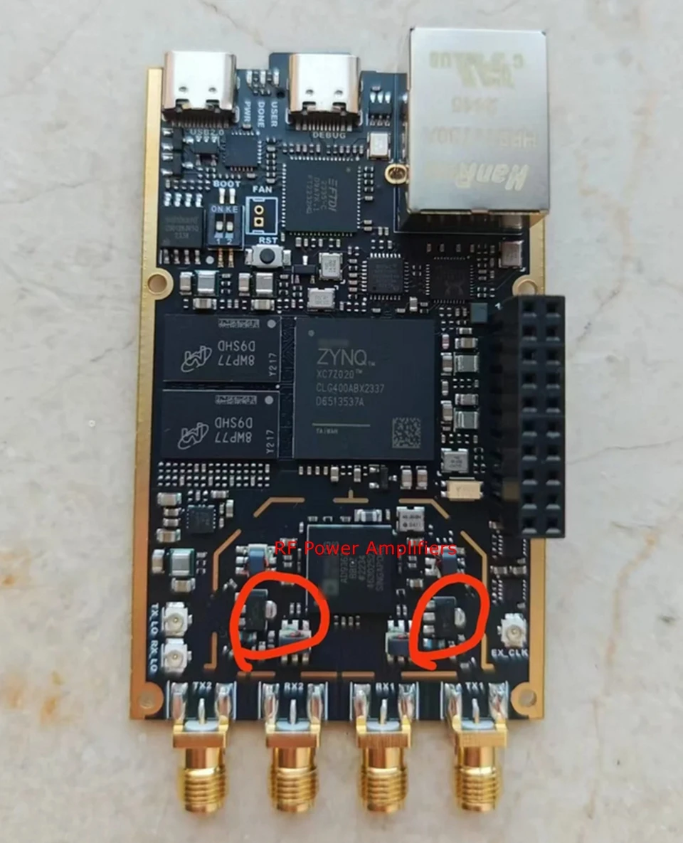 HamGeek Professional Version 70MHz-6GHz 7020+9361 / 7020+9363  SDR Development Board with Power Amplifier for Pluto SDR