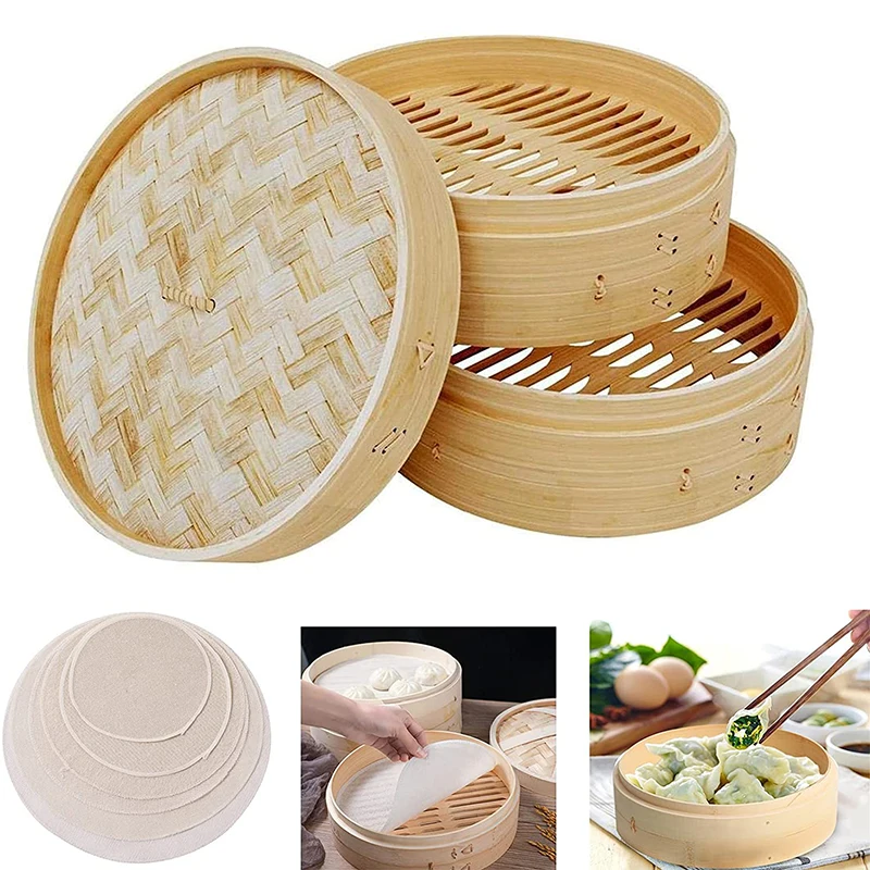 

Chinese Traditional Steamer Cantonese Dim Sum Steamed Grid Multi-size Heat Resistant Household Pastry Steamer Cookware Tools 1pc