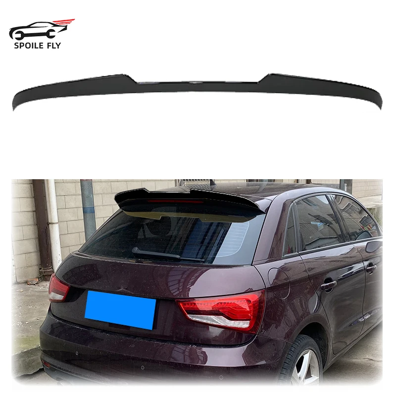 

2012 To 2018 For Audi A1 8X 4 Door Car Rear Roof Spoiler Wing Lip Body Kits High Quality Gloss Black Carbon Look ABS