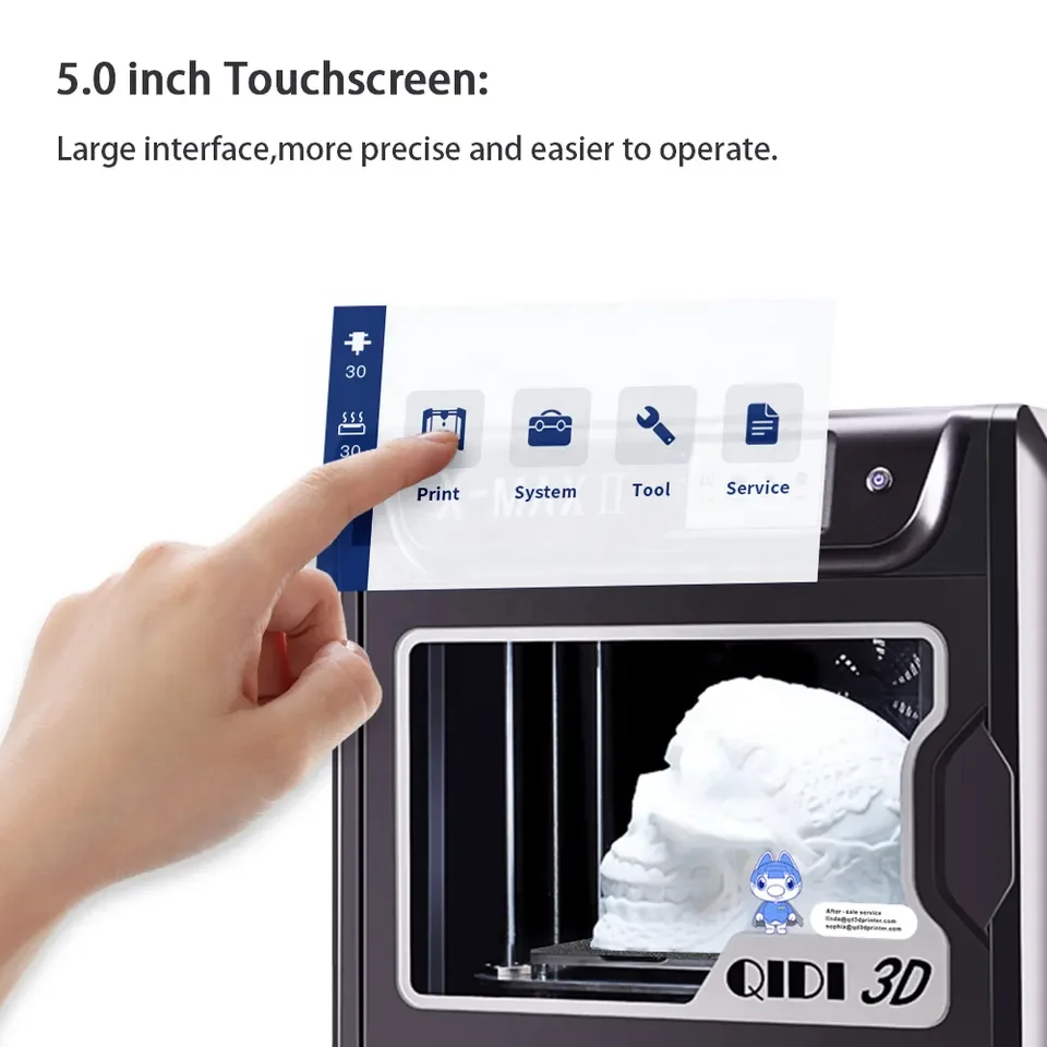 Wholesale X-MAX 2 Upgraded Large Size 300x250x300mm Auto Level Touch Screen Enclosed Core-xy 3D Printer