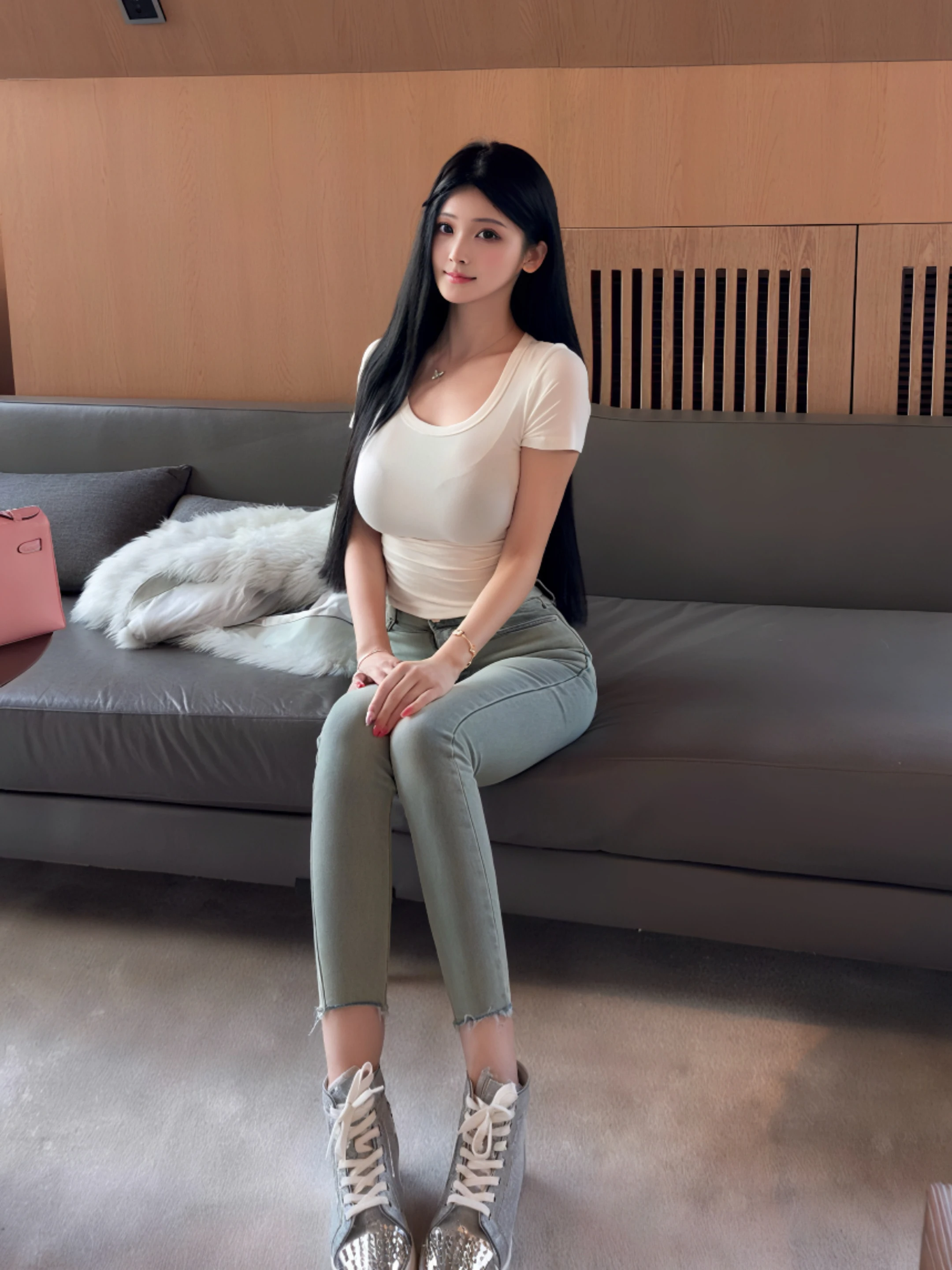 

High Waist Slim Fit Denim Pants Women's Autumn Winter High Elastici Korean Sle Faionable Butt Enhancing Small Foot Pants