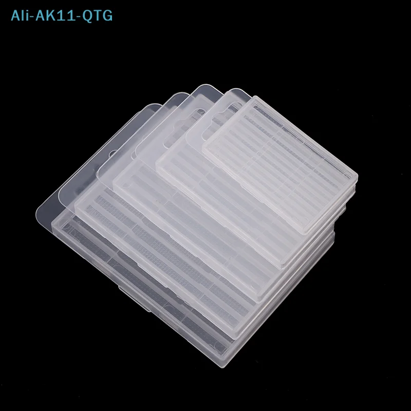 Plastic Twist Drill Empty Box Storage Box Toolbox Tool Accessories Woodworking Drill Bit 5/10 Hole Transparent Packaging Case