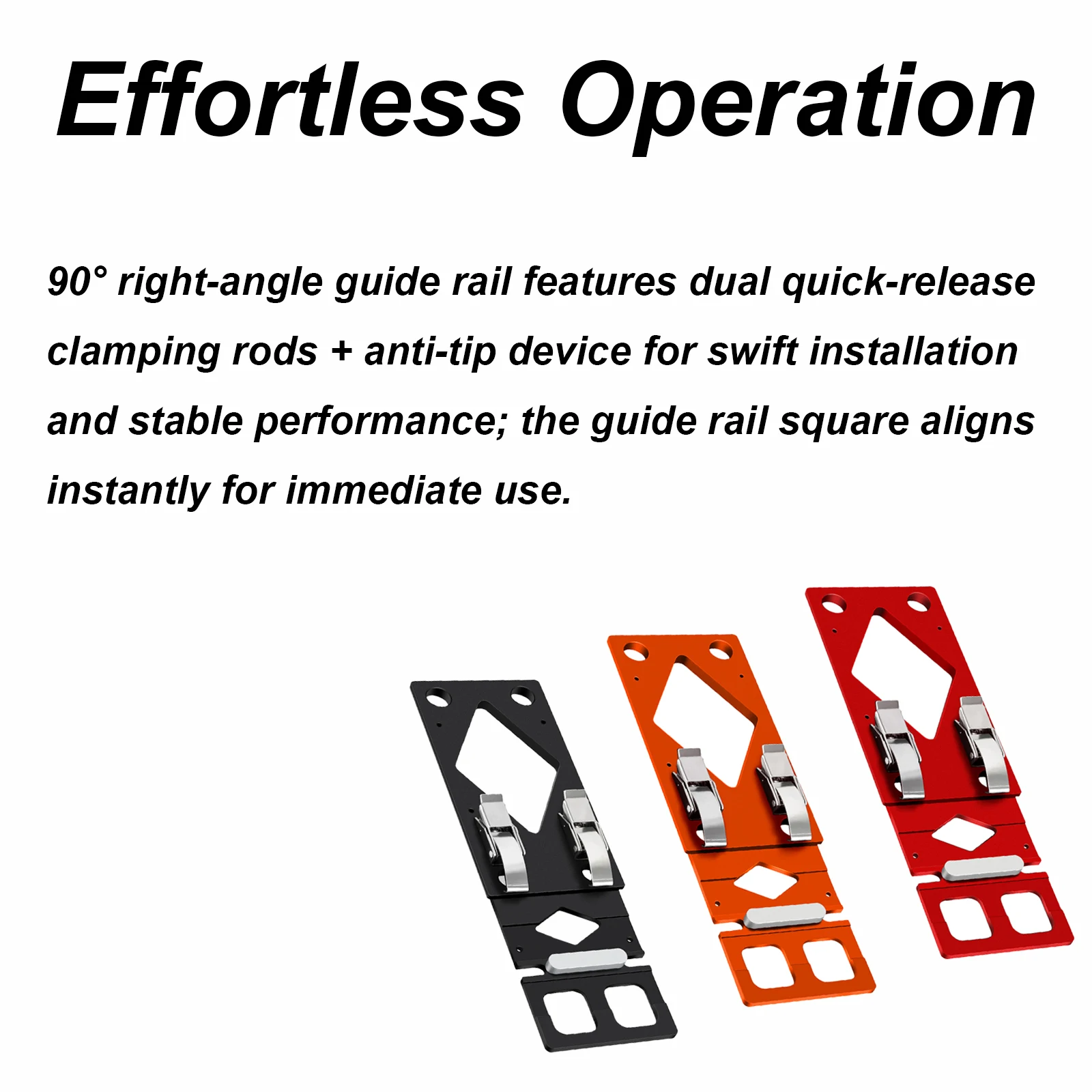 Woodworking 90 Degree Right Angle Guide Rail Square Positioning Plate Compatible with Festool/Makita/Milwaukee Track Saw Rail - view 4