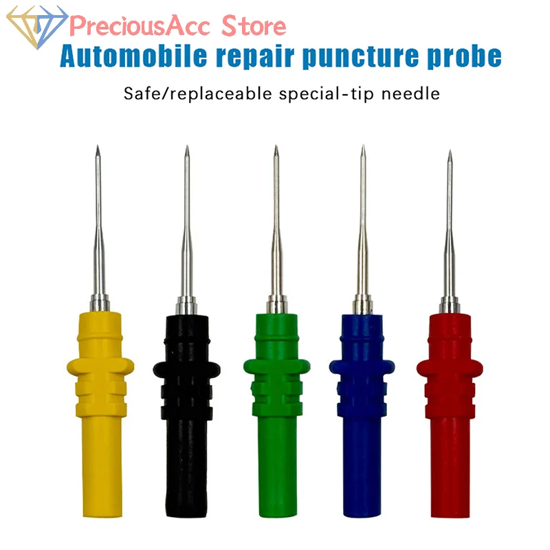 1/2/10 قطعة مجموعة دبابيس التحقيق أداة إصلاح الملحقات السيارات التشخيص اختبار التحقيق ثقب الإبر راسم الذبذبات