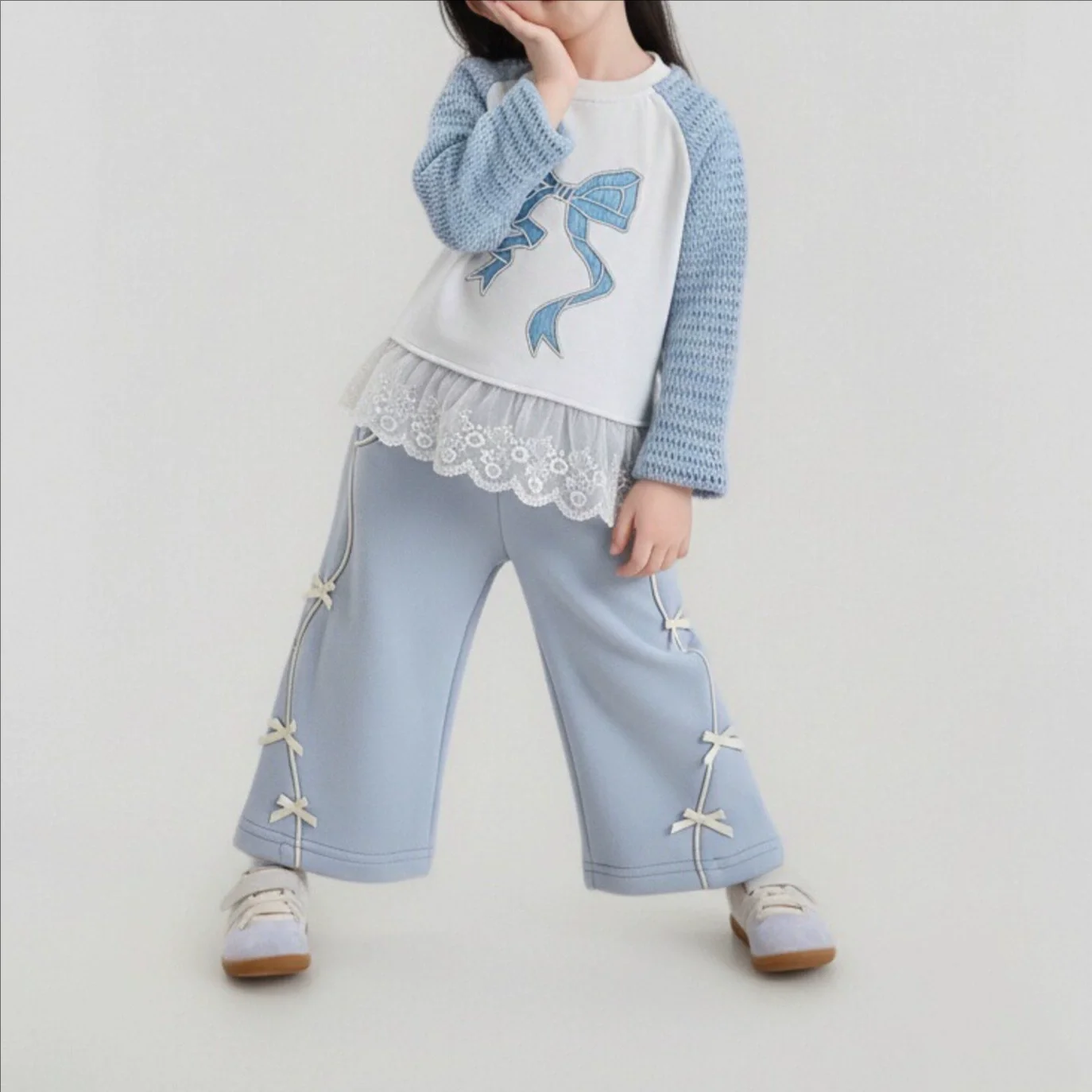 

Girls Clothing Sets Autumn Spring Kids Child Sweatshirt Suit Toddler Princess Bow Clothes Suit Children Girl Birhtday Clothes