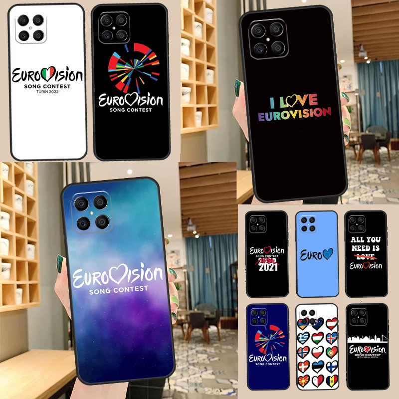 Eurovision Song Contest Silicone Case For Huawei P40 P30 P20 Lite P50 Nova 9 5T Honor 50 Pro X9 X7 X8 Back Cover