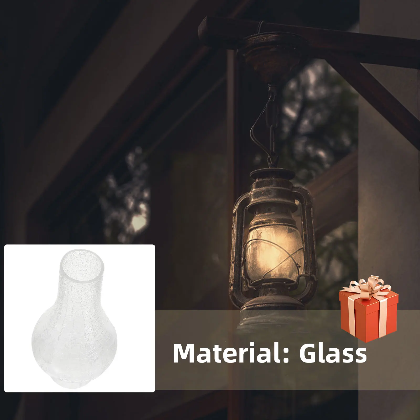 

1Pcs Vintage Glass Lampshade Wall Lamp Cover Accessory Retro Style Light Cover Decorative Glass Craft Shade for Wall