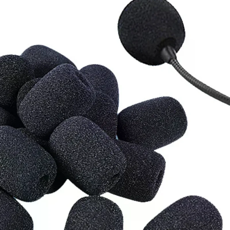 Hot Popular Microphone Windscreen Sponge Cover Headset Mic Foam Cover Protective Cap for Gooseneck Meeting Mic