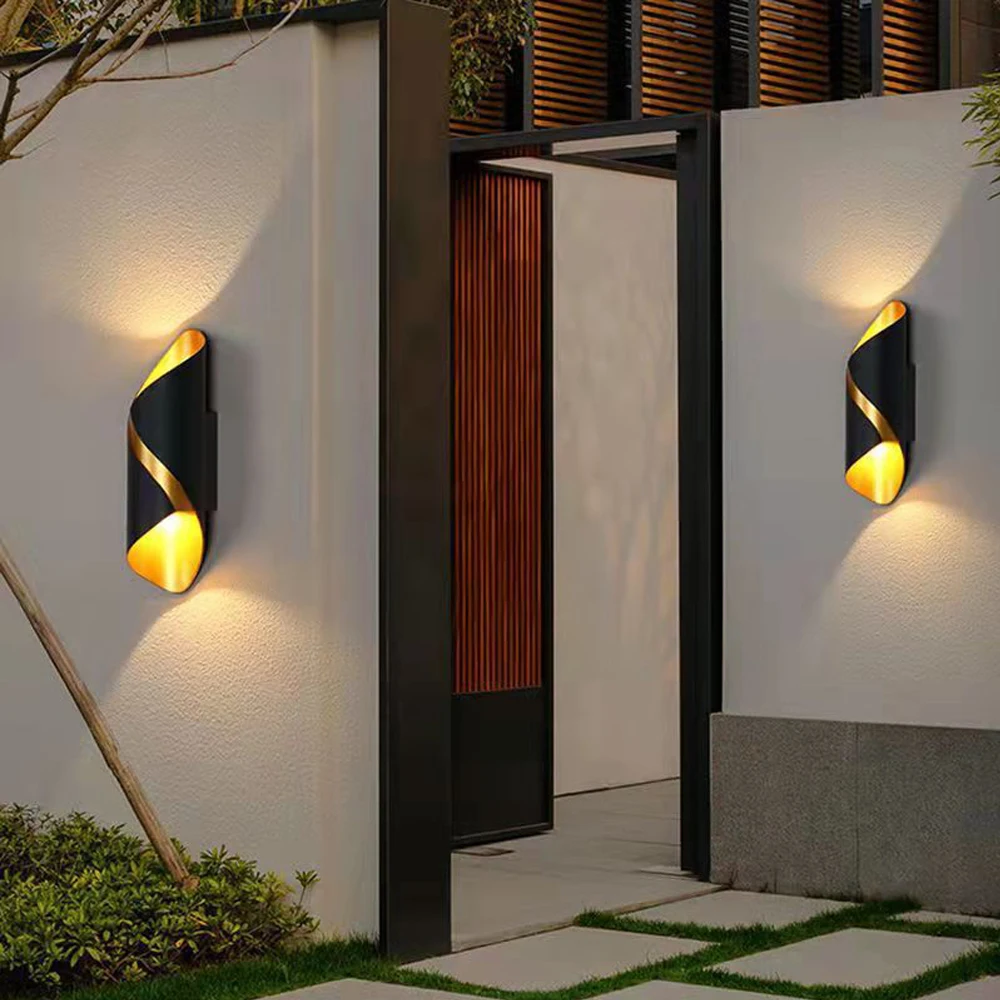 الحديثة 10 واط LED الشمعدان الجدار للماء ، داخلي في الهواء الطلق صعودا وهبوطا الجدار مصباح لغرفة المعيشة غرفة نوم المدخل الشرفة حديقة الفناء