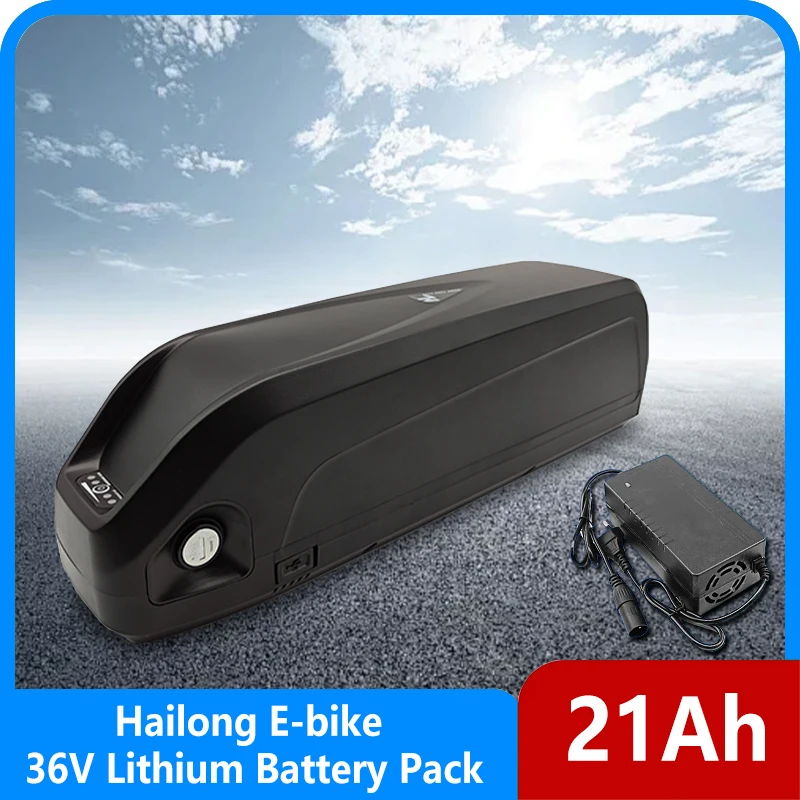 Original 18650 36V 21Ah E-Bike Li-ion Battery Hailong case with USB 500-1000W MotorBike conversion kit Electric Bicycle Battery