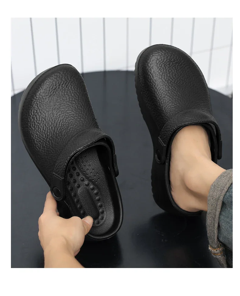 2026 Unisex EVA-Sandalen Leichte Garten-Clogs Rutschfeste Arbeitsschuhe Wasserdichte Kochschuhe Bequeme Hausschuhe für die Küche – Detail 6