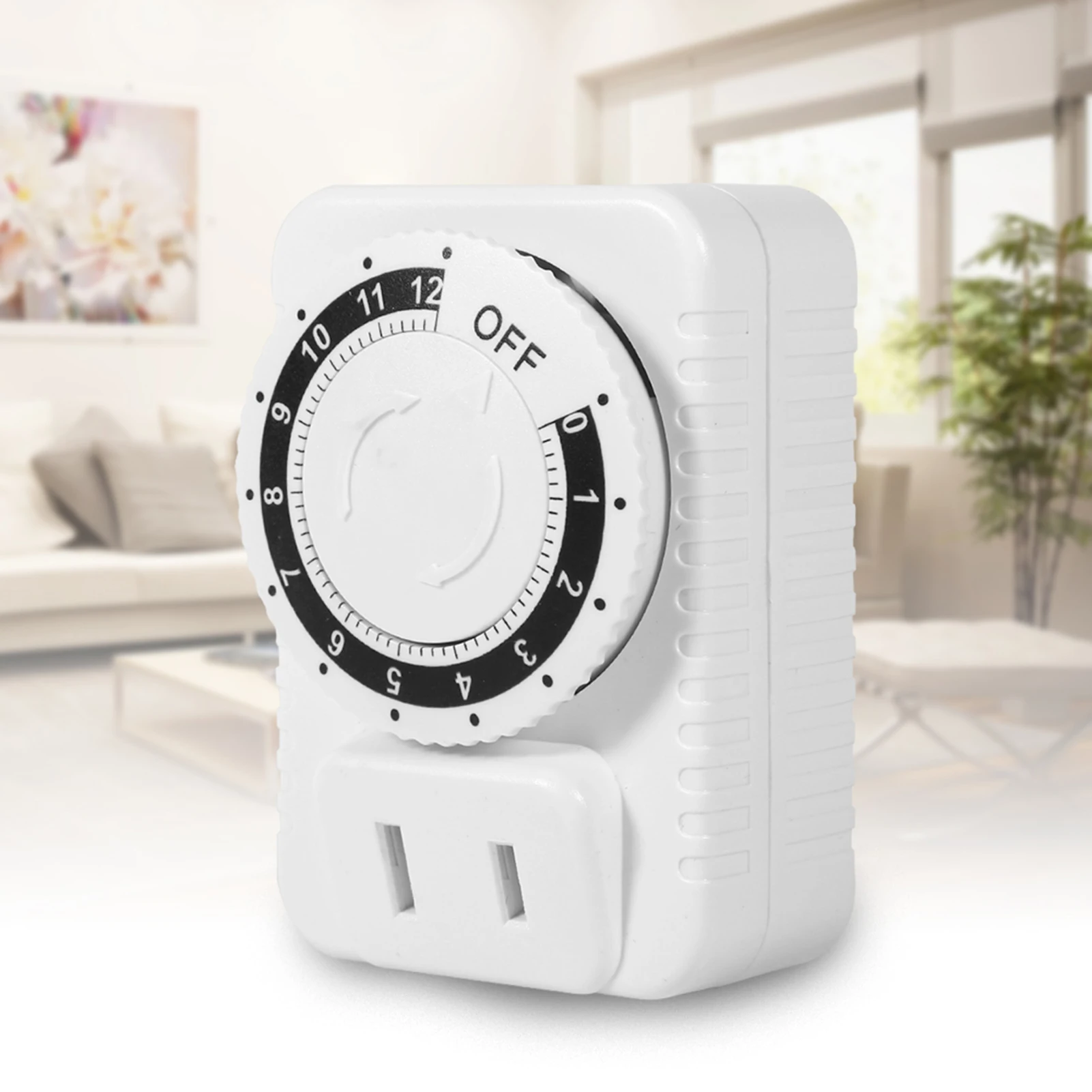 【Sale】12 Hour Electrical Mechanical Time Wall Plug  Digital Countdown Timer Socket Hot Electric Timer Socket