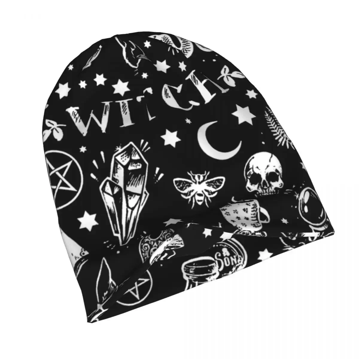 Bonnet Hats Skeleton Skull Bone Men Women's Thin Hat WITCH PATTERN Autumn Spring Warm Cap Hip Hop Skullies Beanies Caps