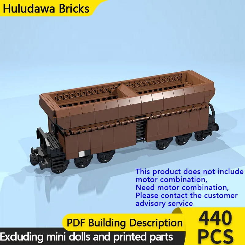 

Модель городской автомобиль MOC, строительные кирпичи, 12-колесный коричневый рудный бункер, автомобиль, модульная технология, детские праздничные подарки, сборные игрушки, костюм