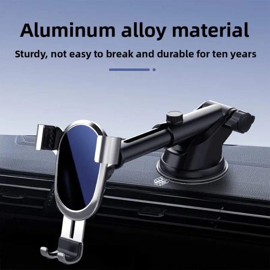 

Car Phone Stand - Suction Cup & Air Outlet Mount, Multi-Function Gravity Navigation Holder - Universal Car Phone Holder Stand