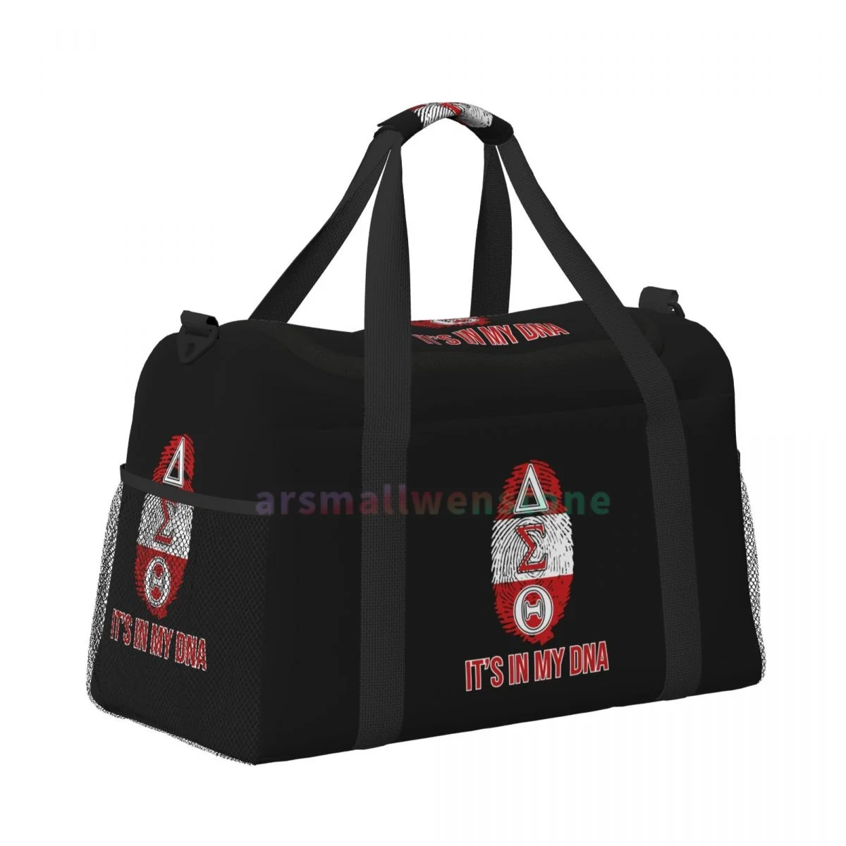 Delta Sigma Theta Sorority Travel Duffel Bags Sport Gym Yoga Luggage Bag Personalized Weekender Bag with Shoulder Strap