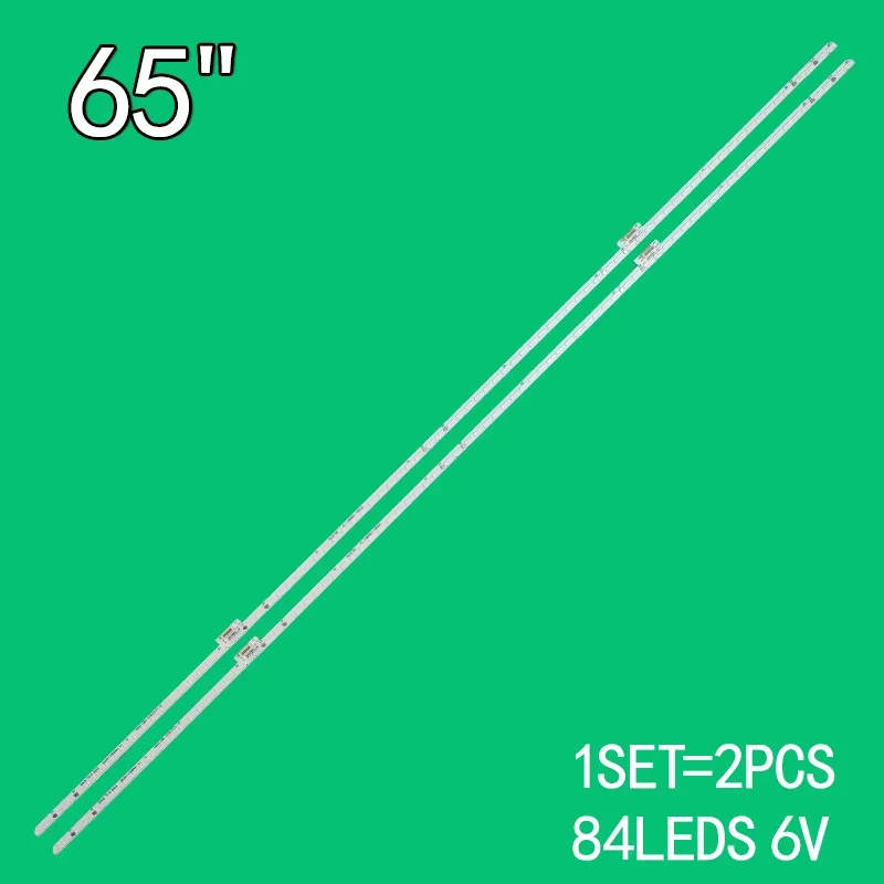 Tira de luz de fundo LED para luz de fundo, 84 lâmpadas, 65C8, 65C10, 65C815, 7016, 84A, 4C-LB6584-HR05K, 65HR710S84A1, 65HR710S84A2, V0, 705mm, 2PCs