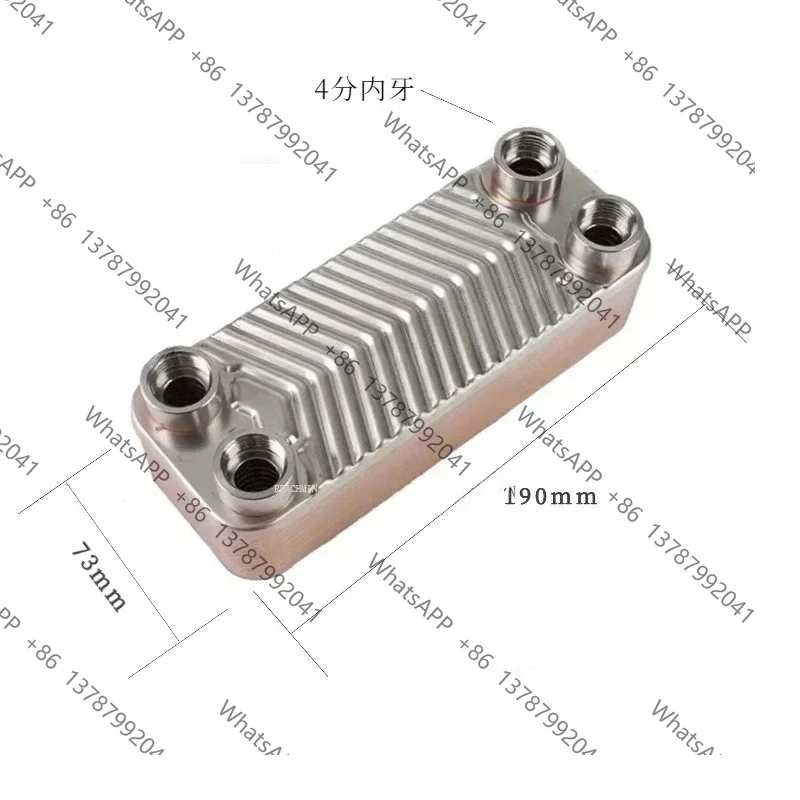 Brazed Plate Heat Exchanger 304 Stainless 10/18Plate 1/2