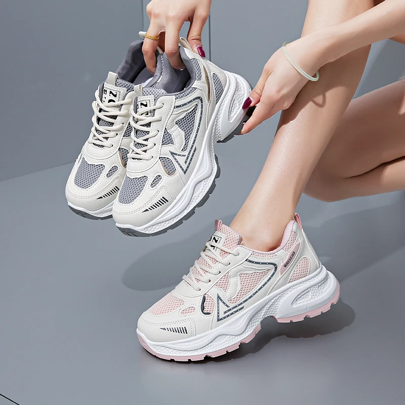 

2025 Autumn Women's Sport Shoes - Platform Heels, Casual Women's Shoes, Women's Thick-Tread Sport Shoes, Women's Bootie Shoes