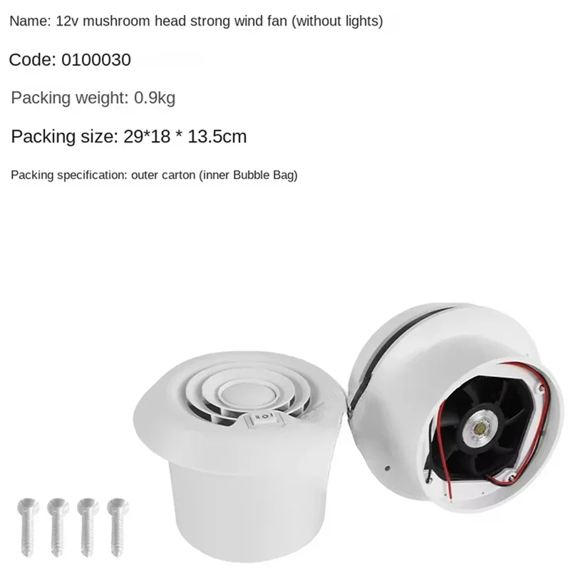 Kipas Atap ABLE-RV 12V Ventilasi Udara Plafon Pendingin Grille Untuk Karavan Untuk Camper Motorhome Travel Trailer Van