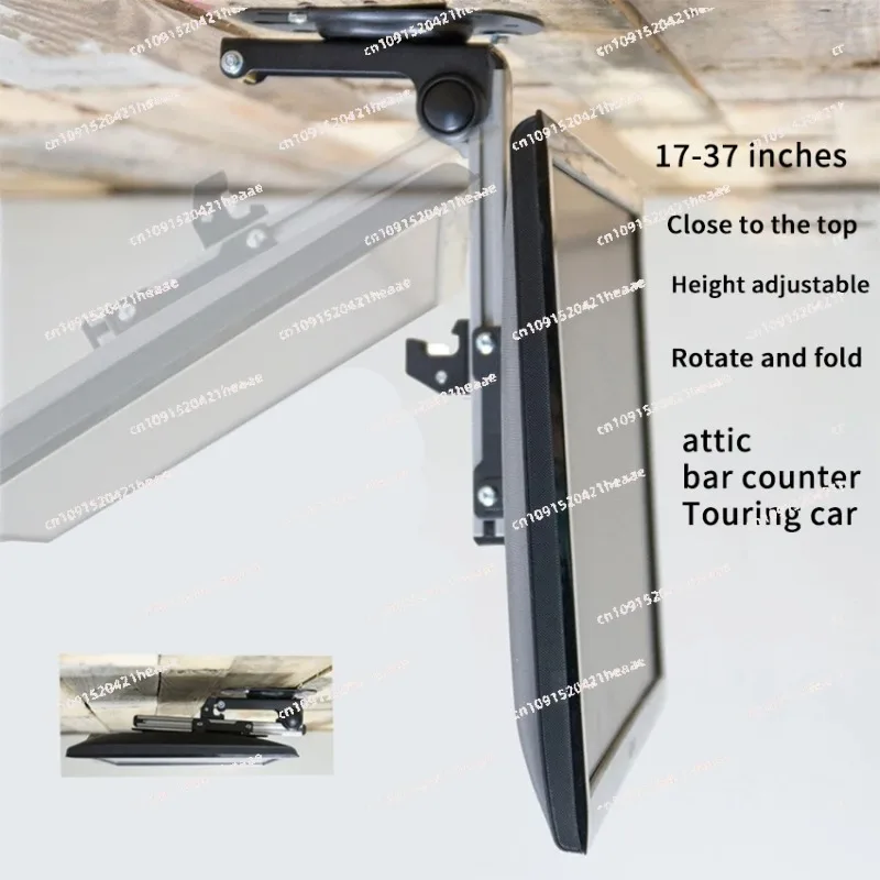 Suitable for TV Holder RV Parts Accessories 17-37 Inch RV Folding TV Hanger  Monitor Ceiling Lift Stand Kitchen Dining Caravan