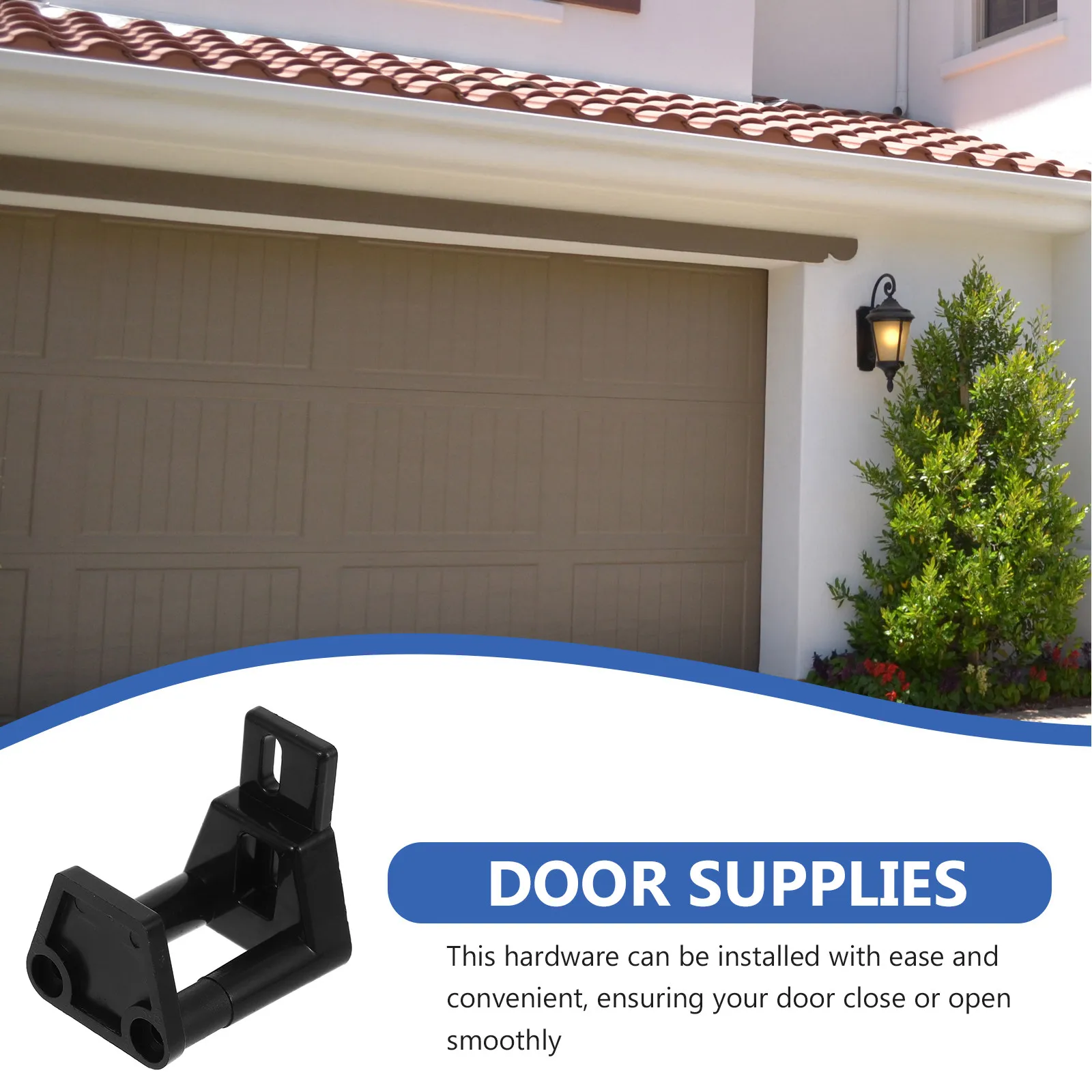 Barn Door Hardware Kit Floor Guide Sliding Door Bottom Rollers Stopper Part Space Saving Smooth Operation Home Accessory Classic
