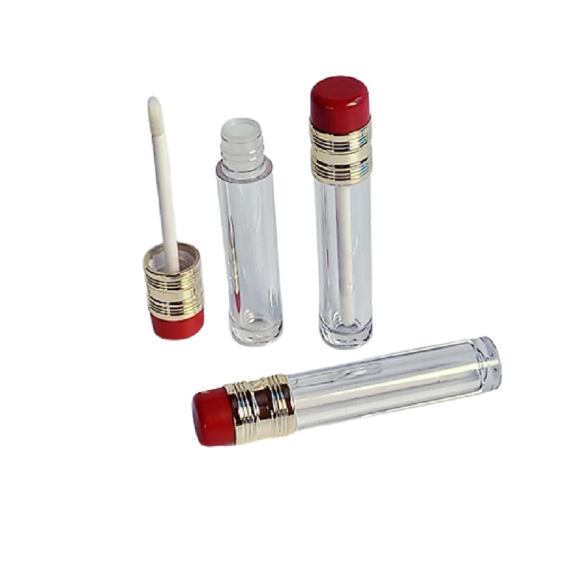 30 teile/los Lipgloss Rohr Nette Bleistift Form 3,5 ml Rot Rosa Lip Glasur Flaschen Make-Up Flüssigkeit Lippenstift Rohr Kosmetik Lip Gloss rohre