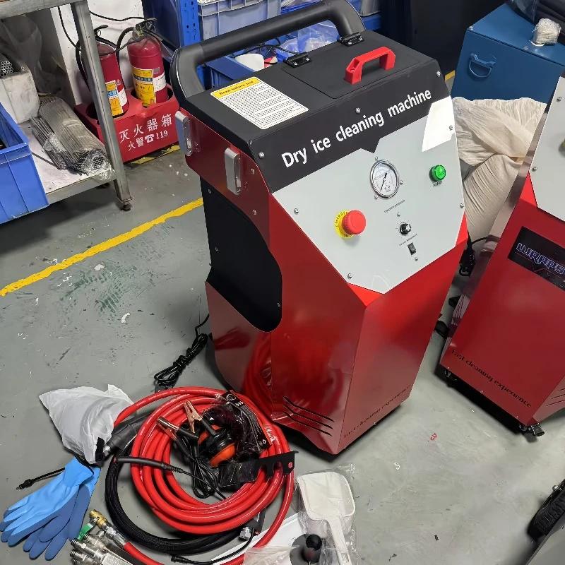 Professional Compact Lightweight Dry Ice Cleaner High Flow Rate Efficient Quick Rust Removal for Metal Parts and Heavy Machinery