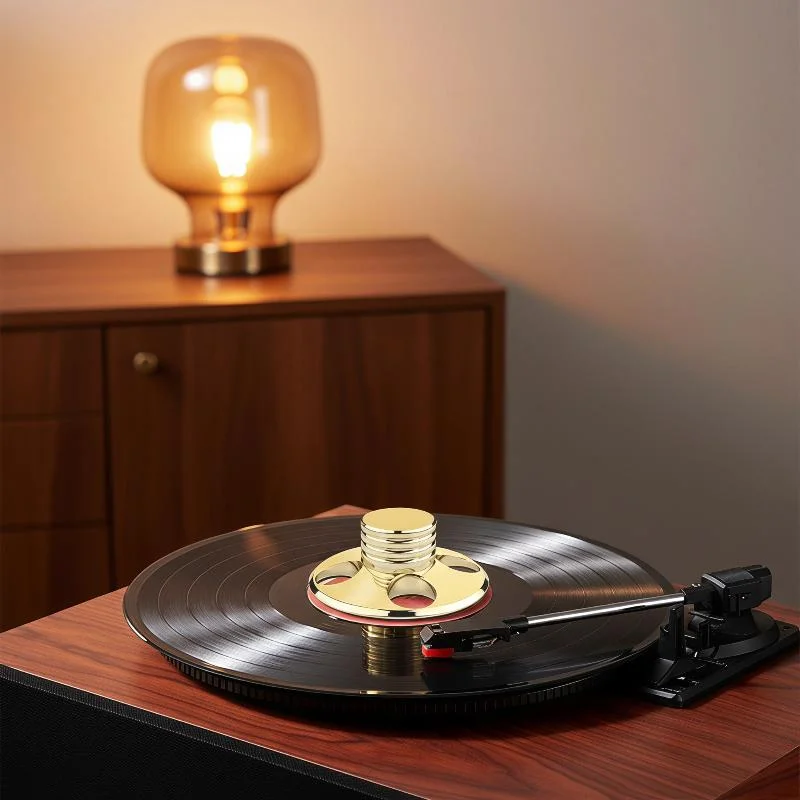 Vinyl Turntable Disc Record Stabilizer - Heavy-Duty Clamp Vibration Balanced, LP Disc Stabilization, And Enhanced Sound Quality
