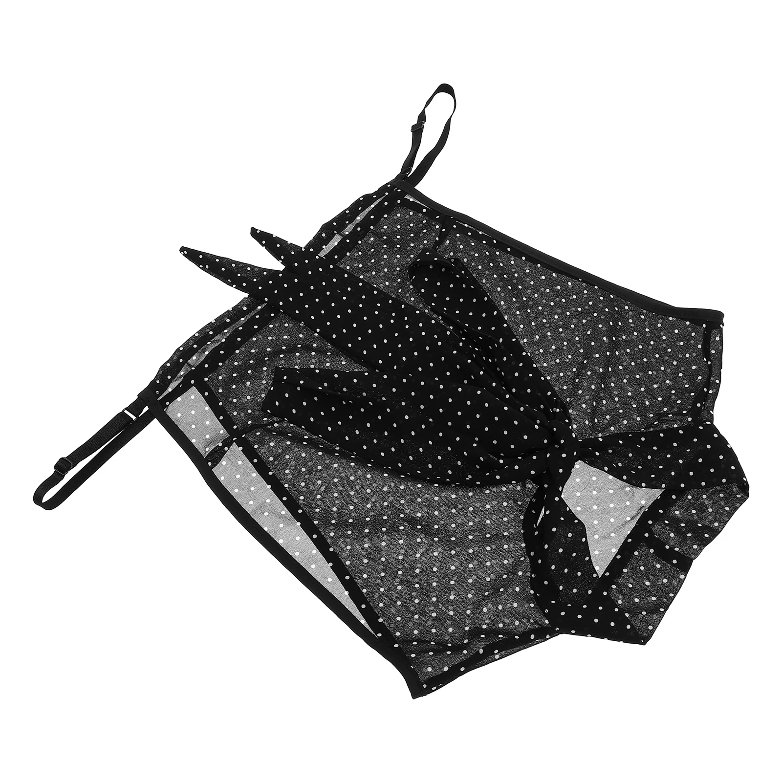 المرأة انفصال النقاط السوداء الدانتيل وهمية طوق نصف قميص طوق للإزالة بلوزة إدراج الطبقات مظهر الموضة الأسود ديكي