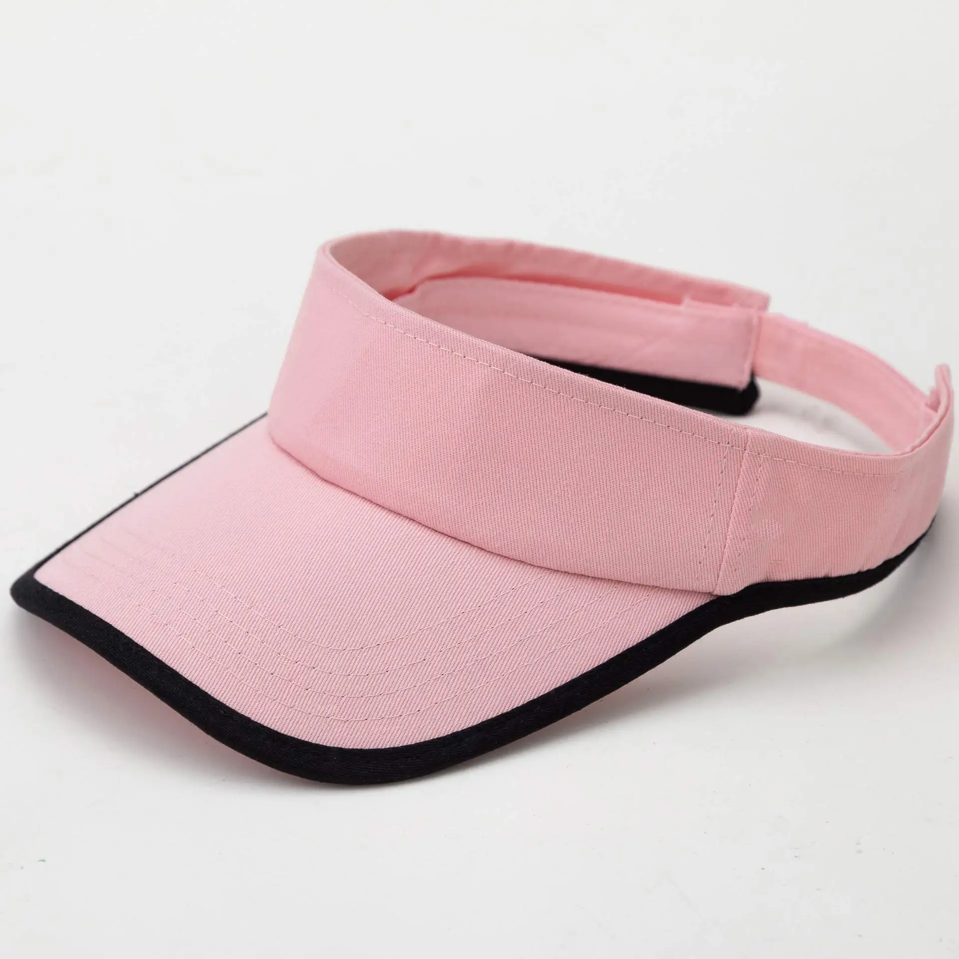 Summer 100% Cotton Sun Visor Caps for Men Women Casual Visor Hats Yellow Pink Black Red Grey Blue Purple