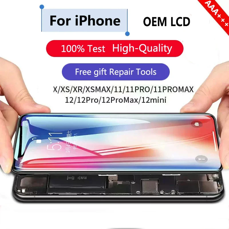 High Quality A+ LCD For iPhone 6 6S 7 8 Plus X XS XR 11 12 13 Mini 14 Pro Max OEM Display Screen Touch Screen Assembly In Stock