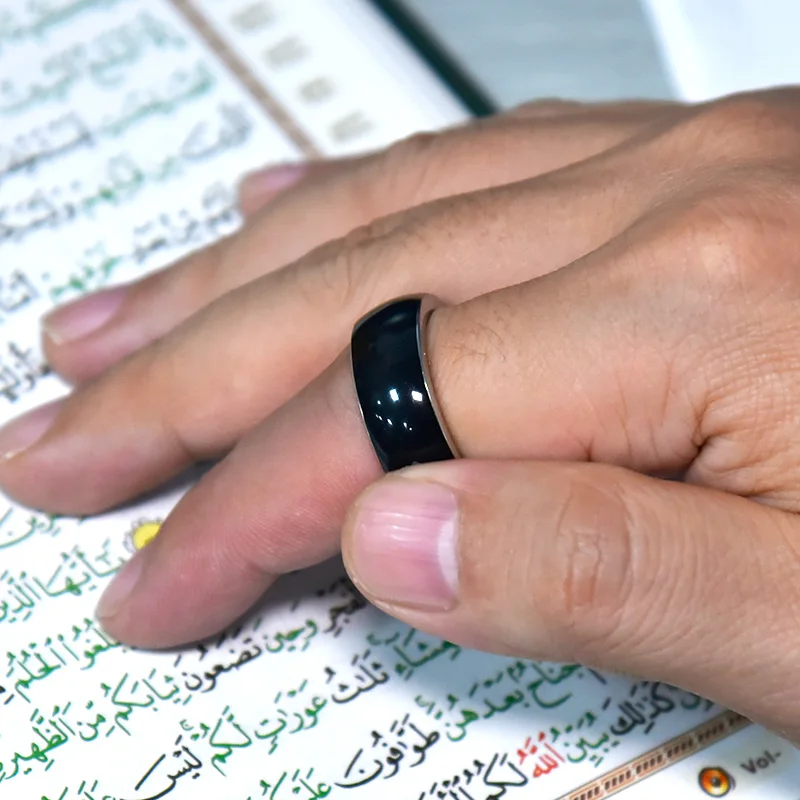 Новый дизайн Equantu Muslim Smart 5-кратная молитва AzAn RemindeR Tasbeeh Ring Counter