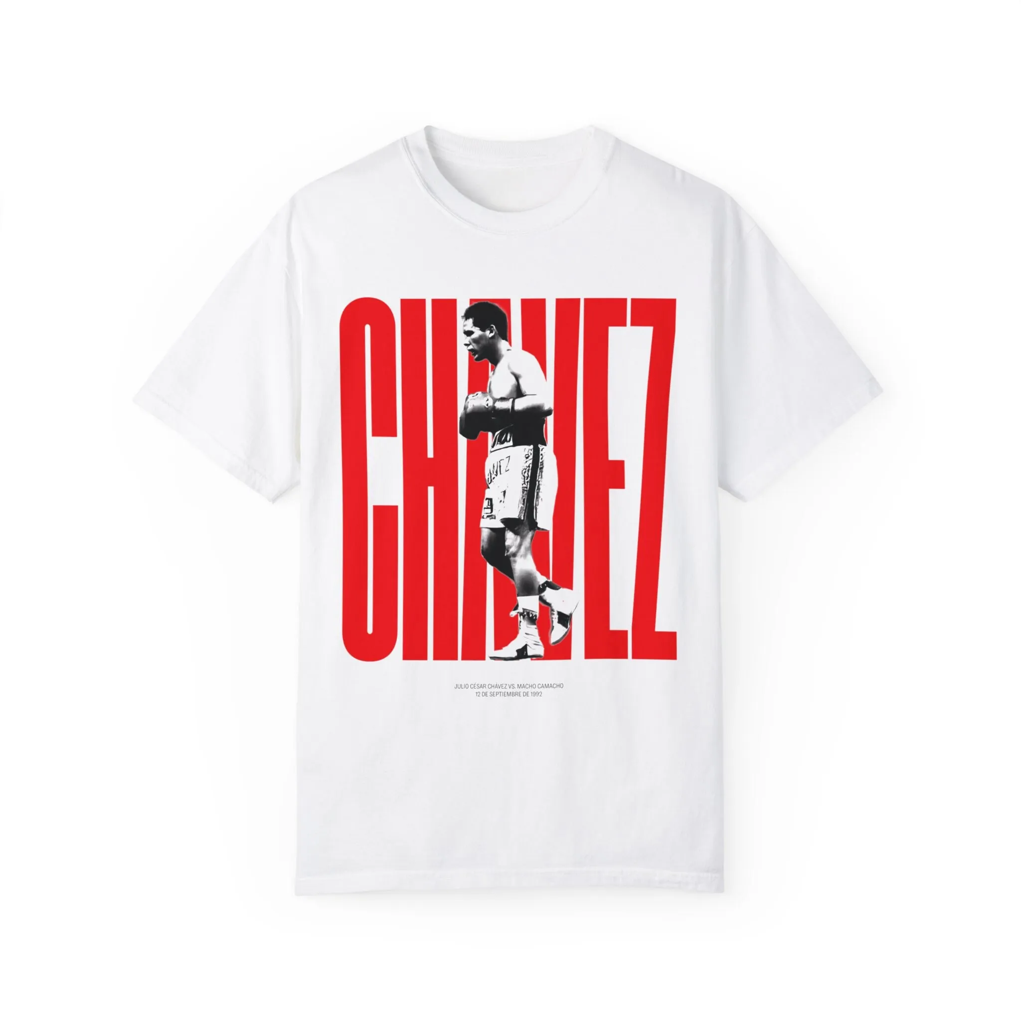 Julio Cesar Chavez camiseta de boxeo Vintage legends ropa Vs Camacho 1992 lucha