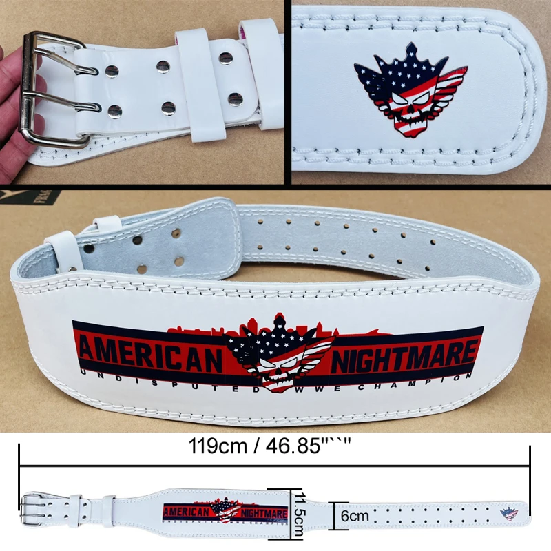 

Cody Rhodes American Nightmare Weightlifting Belt Undisputed Champion Logo Gym Fitness