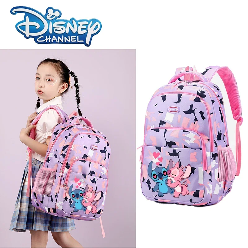 Disney Lilo i Stitch kobiety tornister plecak chłopcy dziewczyna Bookbag torba uczeń nastolatek dzieci plecak tornister plecak Mochila