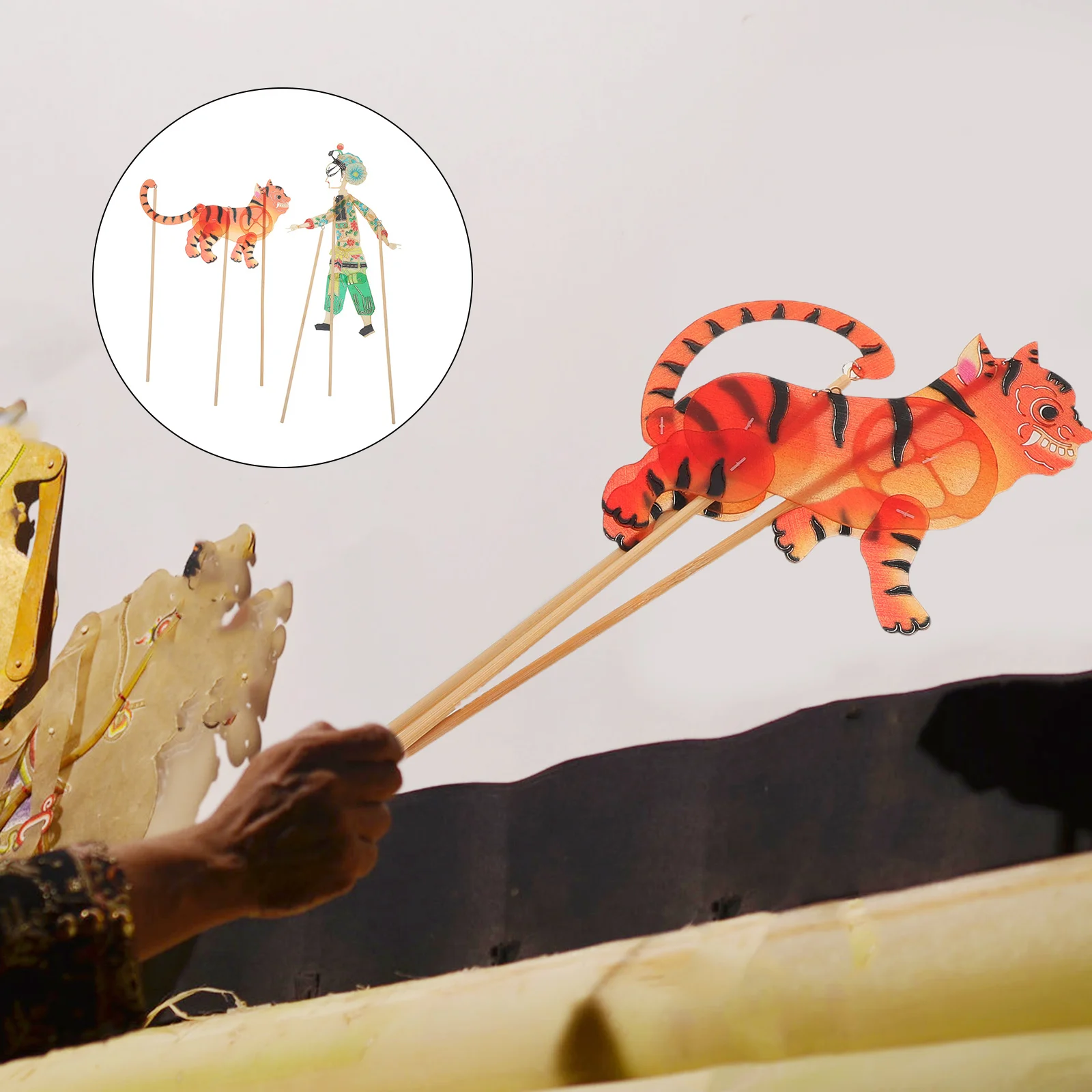 

Chinese Shadow Puppet Kit Diy Character Shadow Puppets For Kids Hand Puppet Theater Craft Educational Game Home School