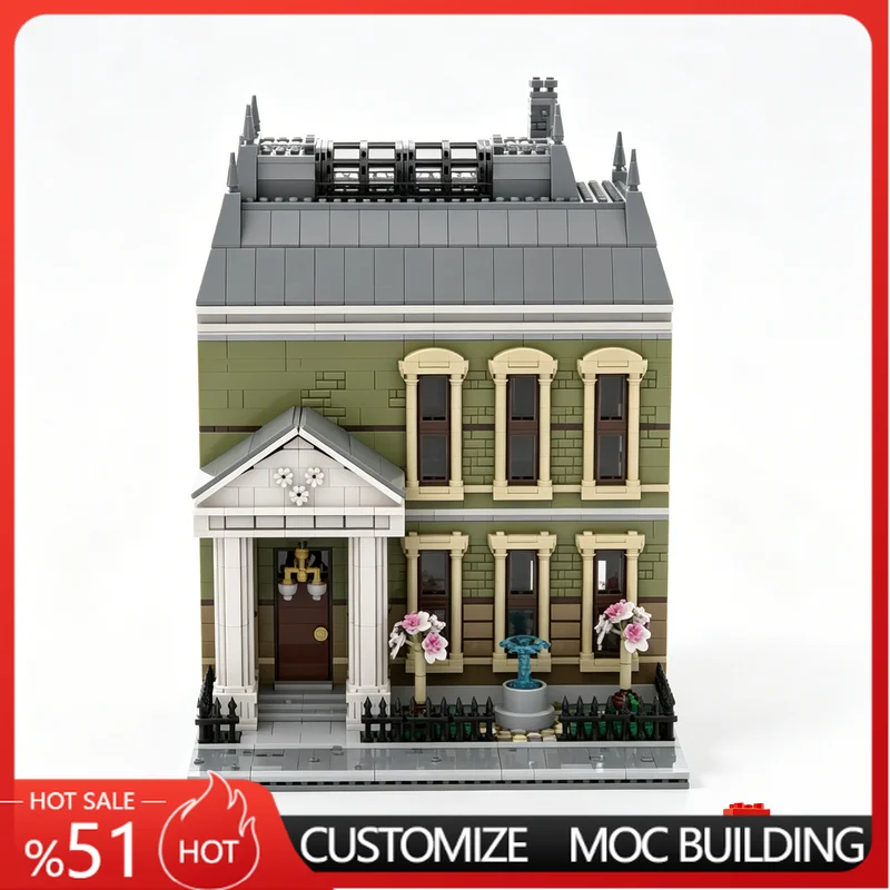 2549 Parts Modular City Apartment Model Building Blocks DIY Assembly Educational Toy Home Decor Birthday Popular Gift For Boys