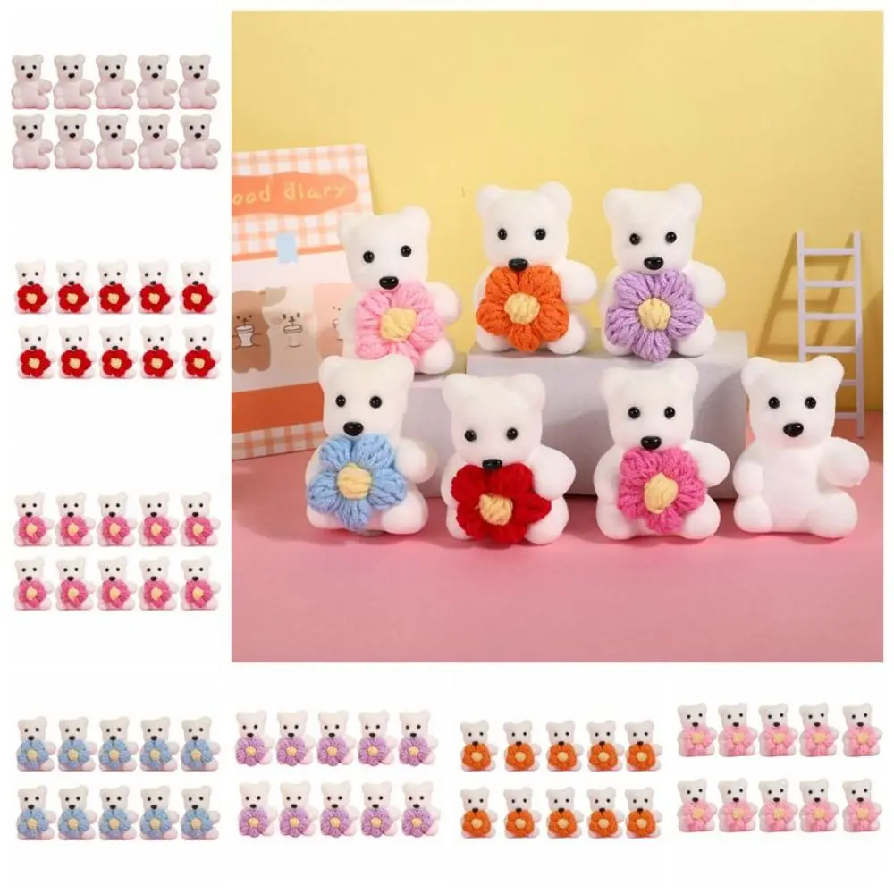 

10pcs/bag Foam Bear Bear Plush Foam Toys Plush Doll Cartoon Mini Bear Flower Bouquet Diy Plush Animal Cartoon Bouquet Doll
