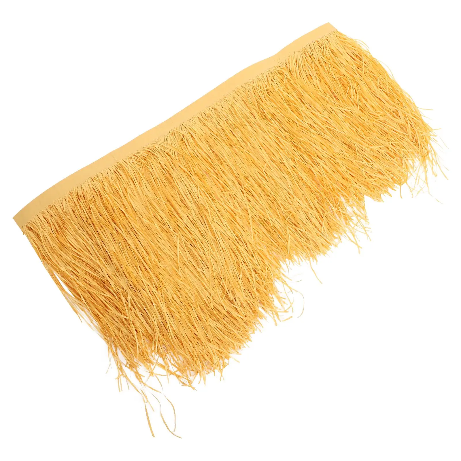 

Artificial Thatched Roof Light Brown Durable Plastic Easy Installation Garden Patio Decor Bar Thatch Grass Synthetic