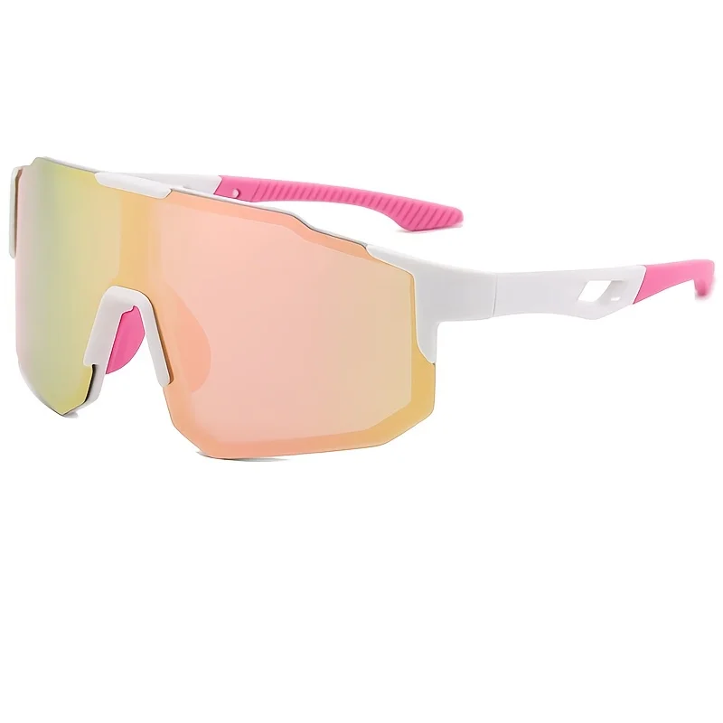 Men's and Women's Outdoor Sports Glasses Gradient Rainbow Lens Fashionable Neutral Cycling Hiking Camping Running Glasses