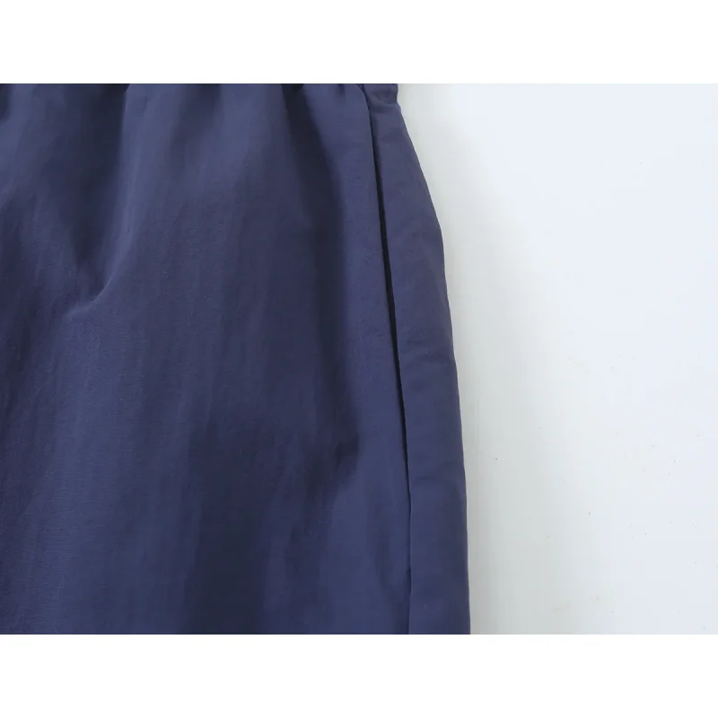 2026 Neue Revers-Reißverschluss-Cropped-Jacke & Elastische Weitbein-Hose Damen Zweiteiler Tech-Stoff Lässiger Passender Trainingsanzug – Detail 16