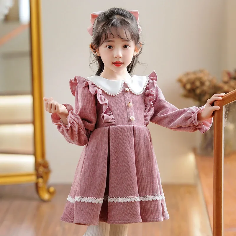 Dress Winter New Girls\' Christmas Dress Princess Baby Girl One-piece Dress Casual Frozen Flower Girl Dresses for Wedding NewYear