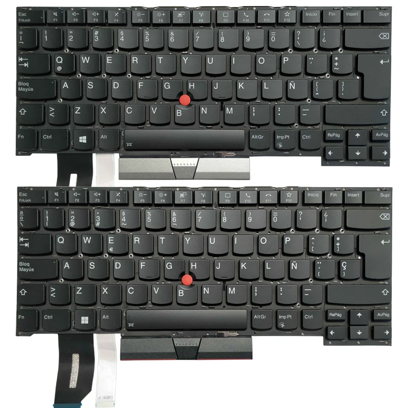 

NEW SP Spanish/Latin LA Laptop Keyboard For Lenovo ThinkPad T14S Gen 1 P1 Gen 3 X1 Extreme 3rd Gen backlit No frame